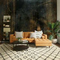 Delicate, flowing patterns in a soft color scheme.

