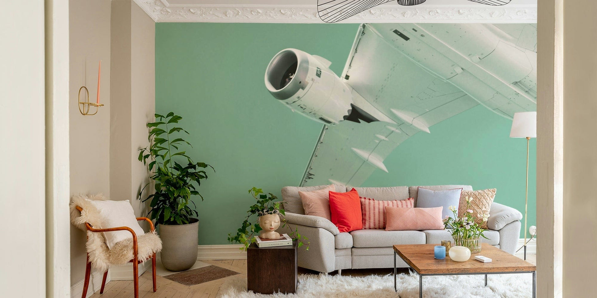 A classic overhead view wallpaper for walls.

