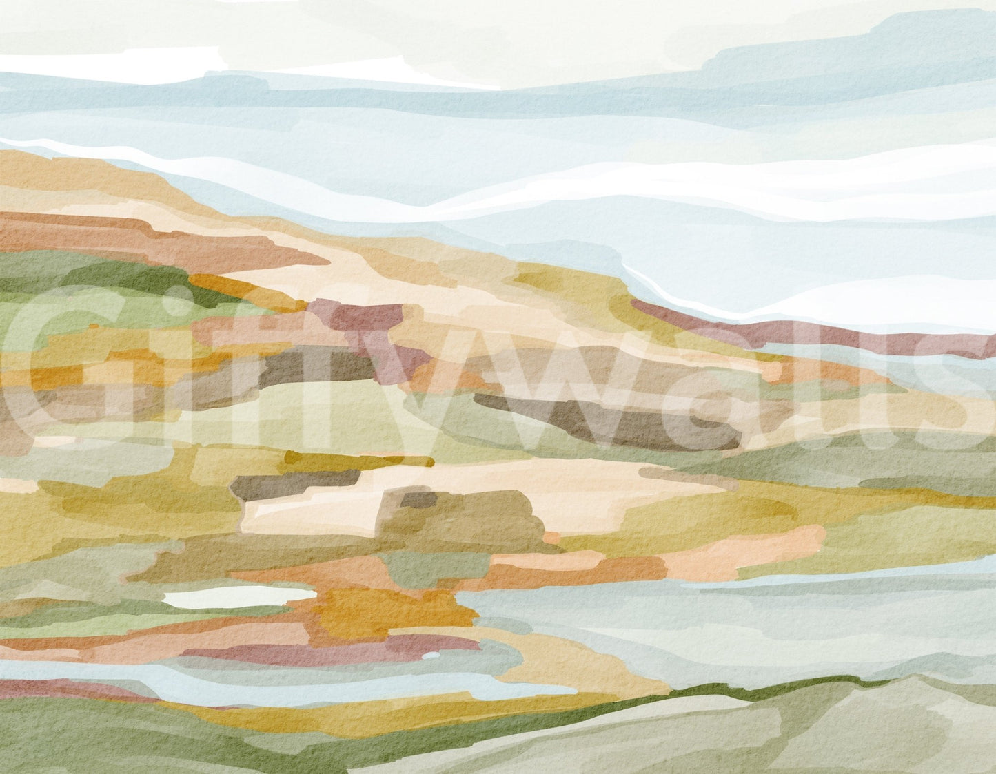 Painted Hills Wall Mural