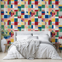 Hand-painted party wall mural
