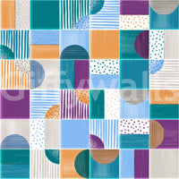 Modern geometric party wallpaper
