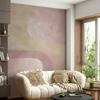 Modern abstract wallpaper with soft hues

