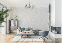 Pale Petals botanical vine pattern wallpaper for walls decor