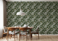 Palm Fronds & Fruit citrus grove Wallpaper⁠