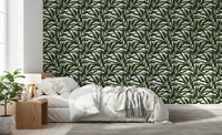 Palm Fronds & Fruit citrus grove Wallpaper⁠