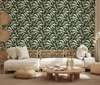 Palm Fronds & Fruit citrus grove Wallpaper⁠
