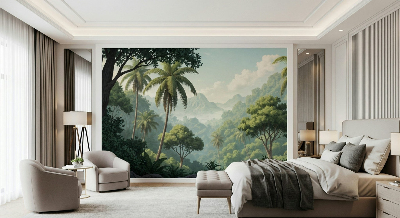 Palm Vista Wall Mural