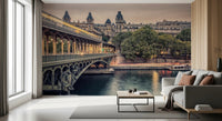 Parisian Bridge Lights Wall Mural