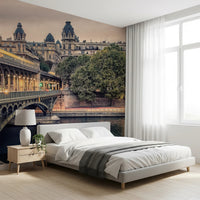 Parisian Bridge Lights Wall Mural