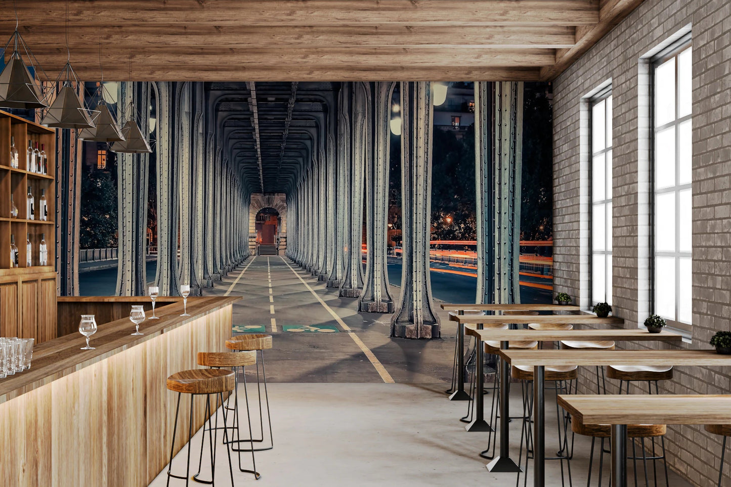 Parisian Echoes Wall Mural