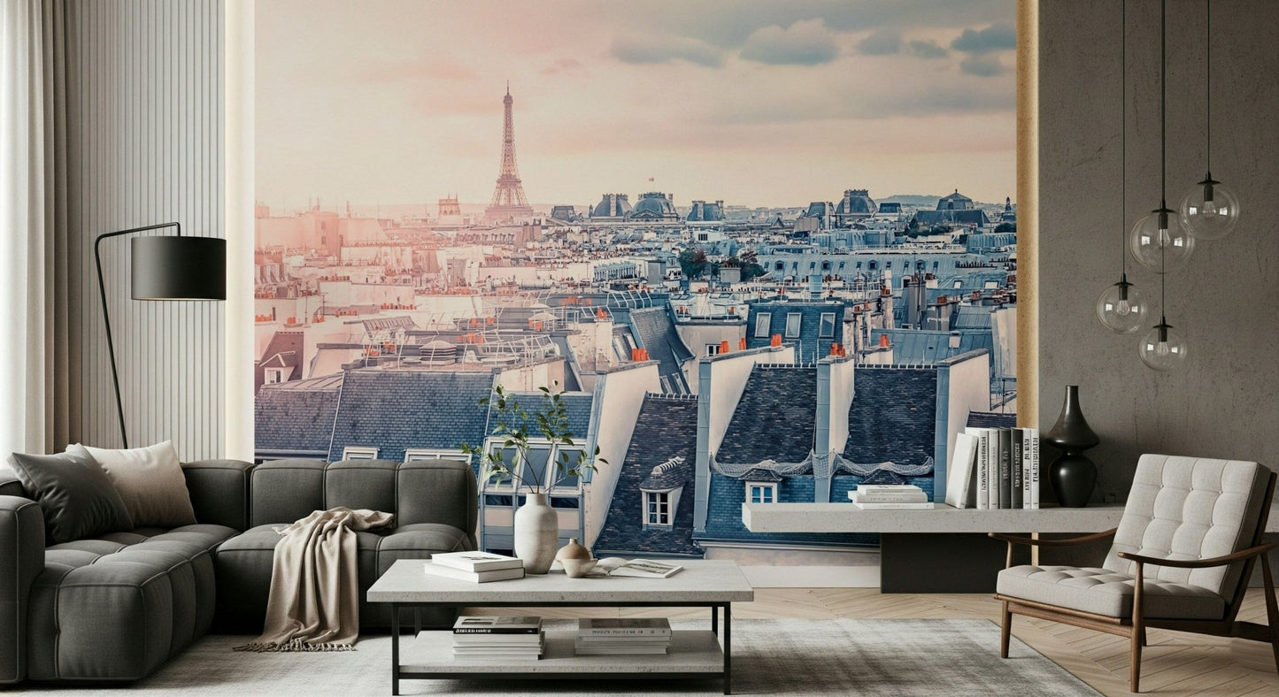 Charming Parisian Sunrise wallpaper home bedroom lounge