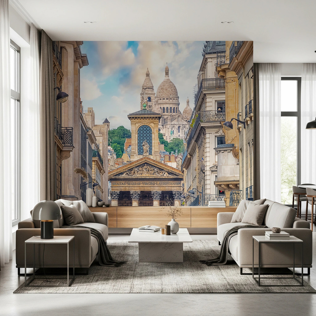 Parisian View Wall Mural