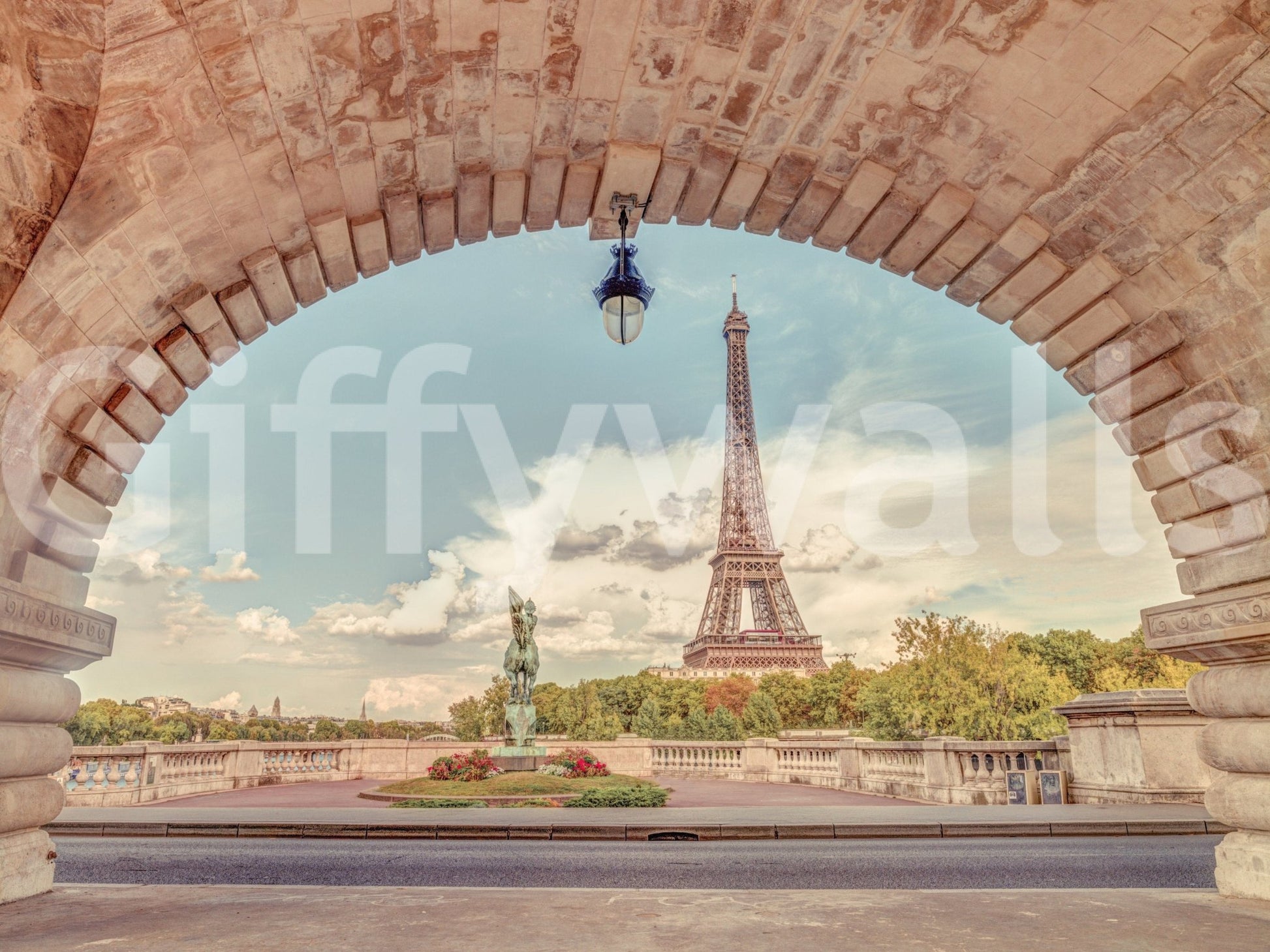 Parisian Vista Wall Mural