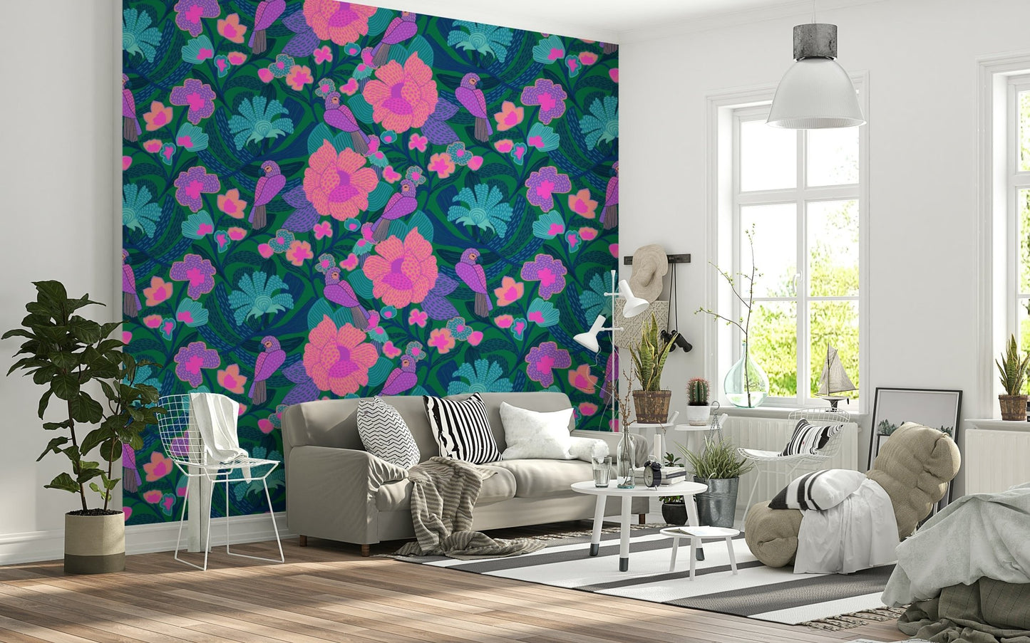 Parrot Bloom Wallpaper⁠