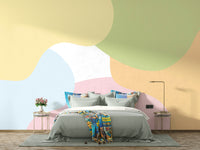 The colors are soft and gentle, with pale hues.

