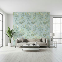 Floral Pastel Wall Décor – Dreamy pastel-colored leaves and blooms for a gentle, stylish feature wall.
