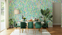 A serene artistic pattern wall mural for your decor.

