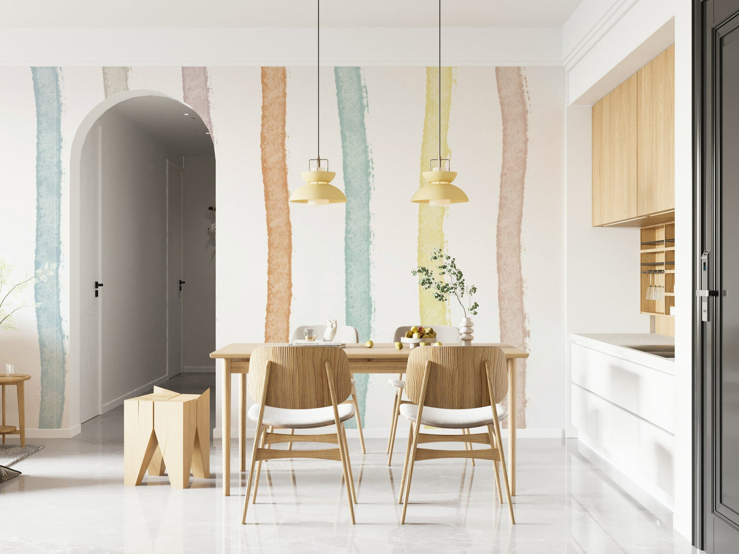 A classic abstract design wallpaper for walls.