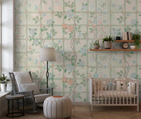 Pastel Charm Garden English Roses Wall Mural