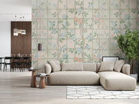 Pastel Charm Garden English Roses Wall Mural