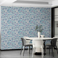 Elegant floral wallpaper with watercolor daisies

