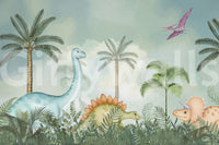 Dino jungle dream, peaceful and calm

