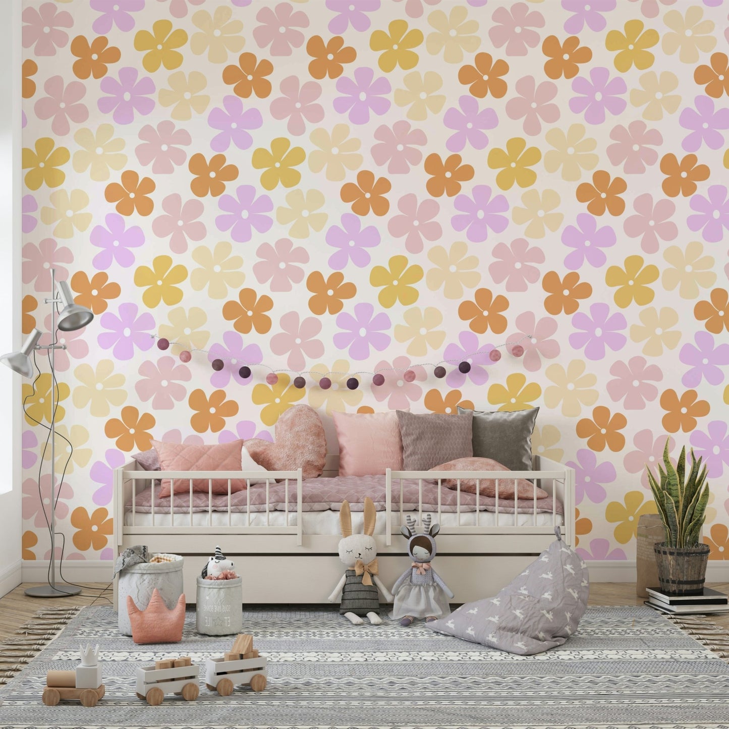 Soft pastel blooms creating a soothing atmosphere

