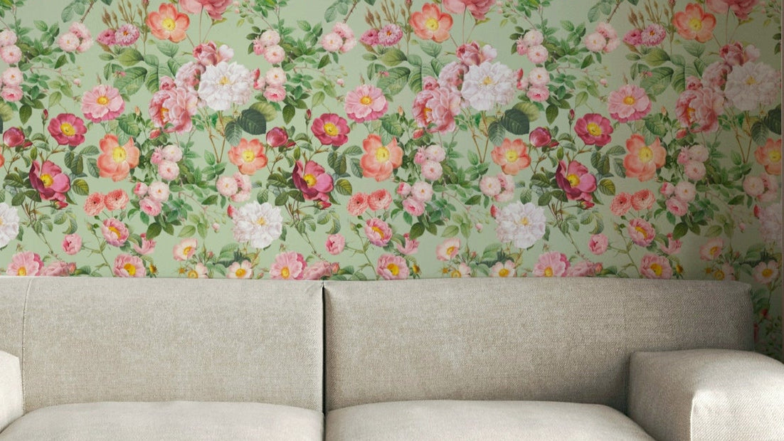 Pastel Paradise Roses Wallpaper featuring soft pastel-colored roses.

