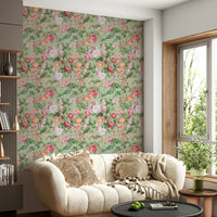 Pastel Paradise Roses wall mural featuring delicate blooms and calming hues.

