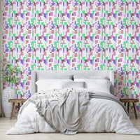 A serene soft pixel wall mural for your decor.

