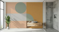 Designer Pastel Spring wall mural, perfect for a cozy, peaceful room.