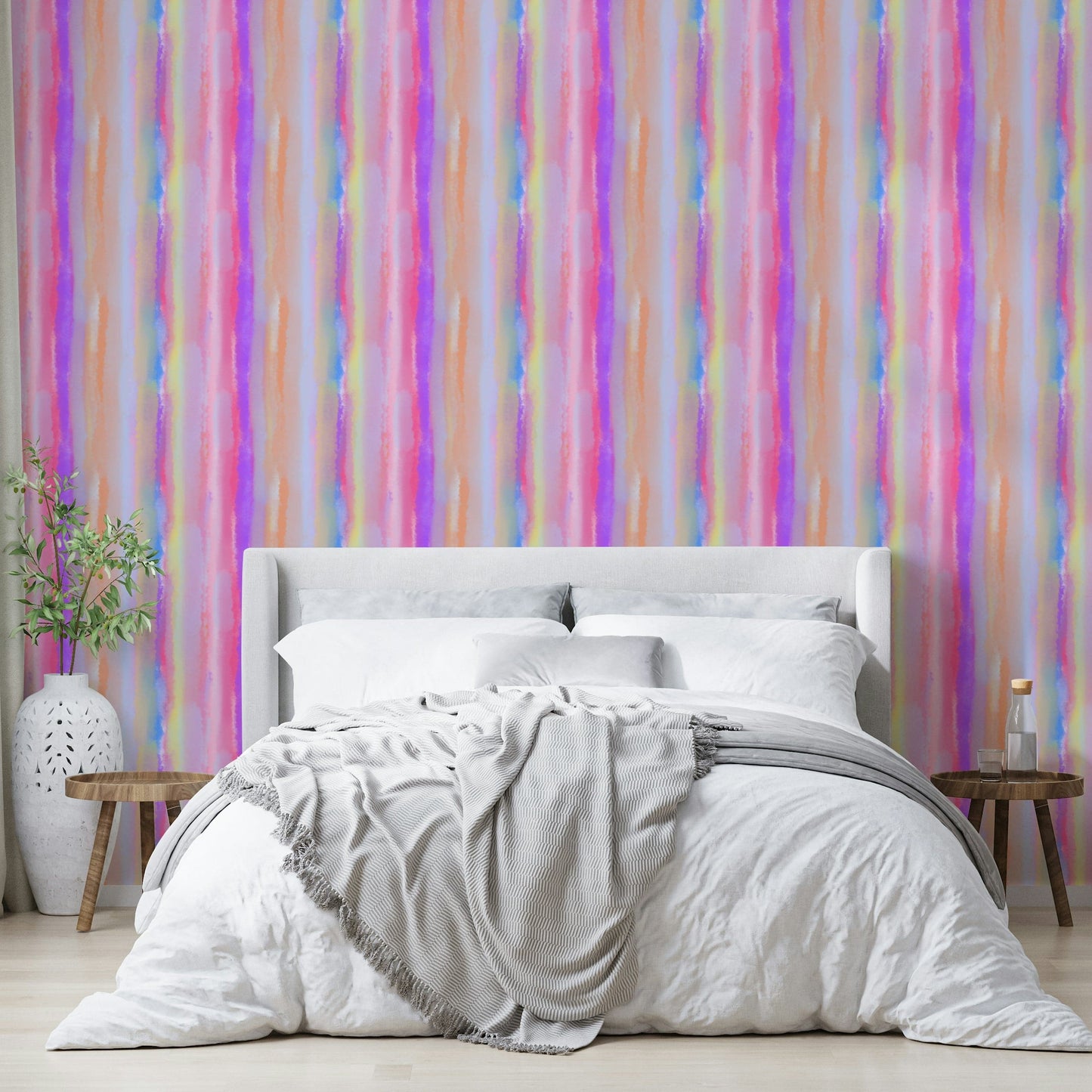 A classic stripe design wallpaper for walls.

