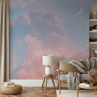 Wall mural showing a quiet sky scene

