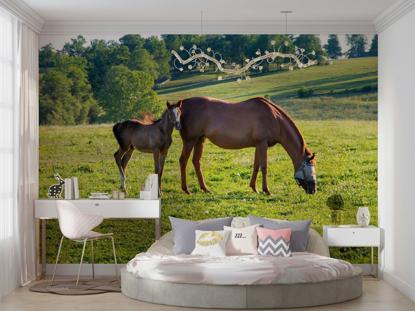 Pastoral Equine Duo Wall Mural