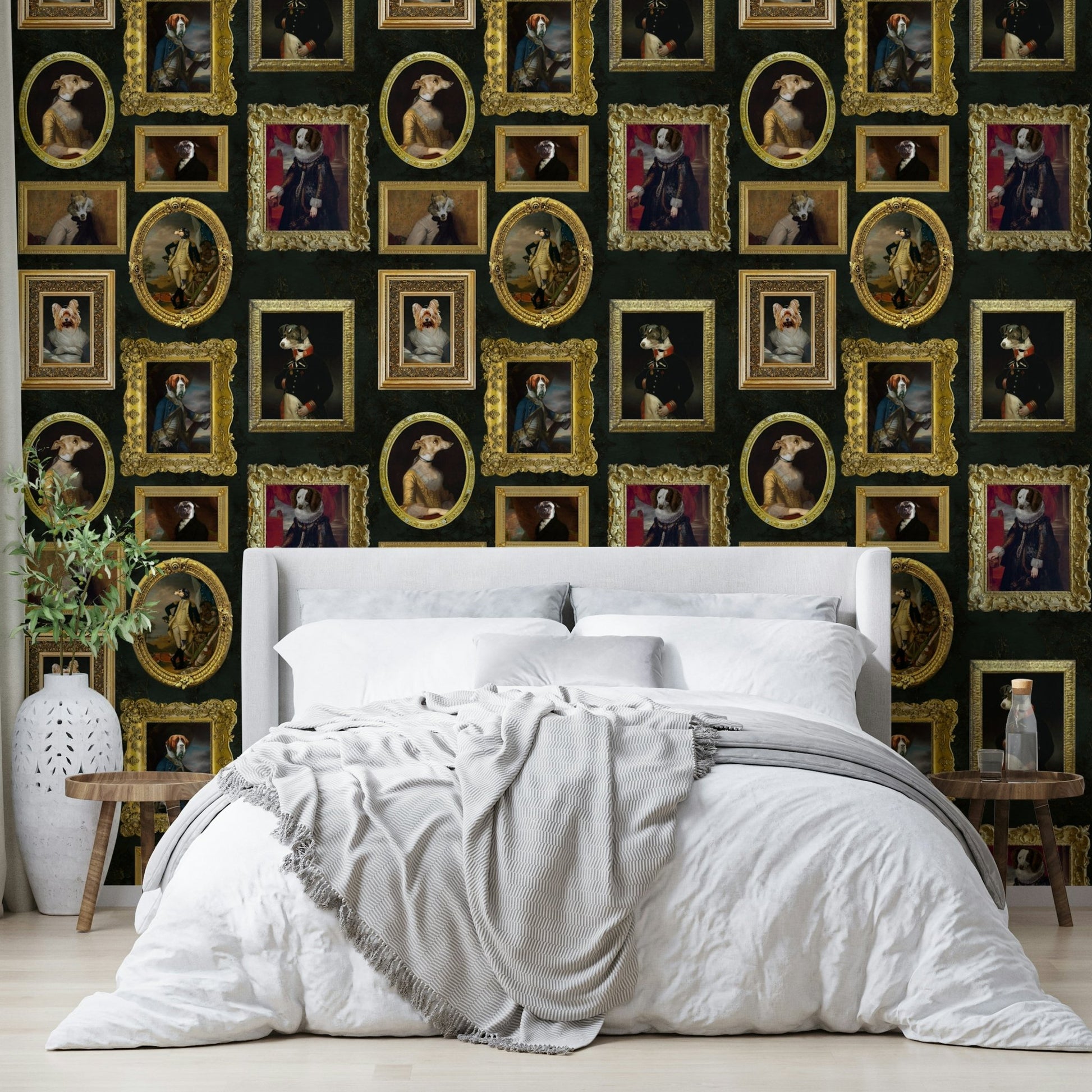 Charming design featuring various dogs and cats.

