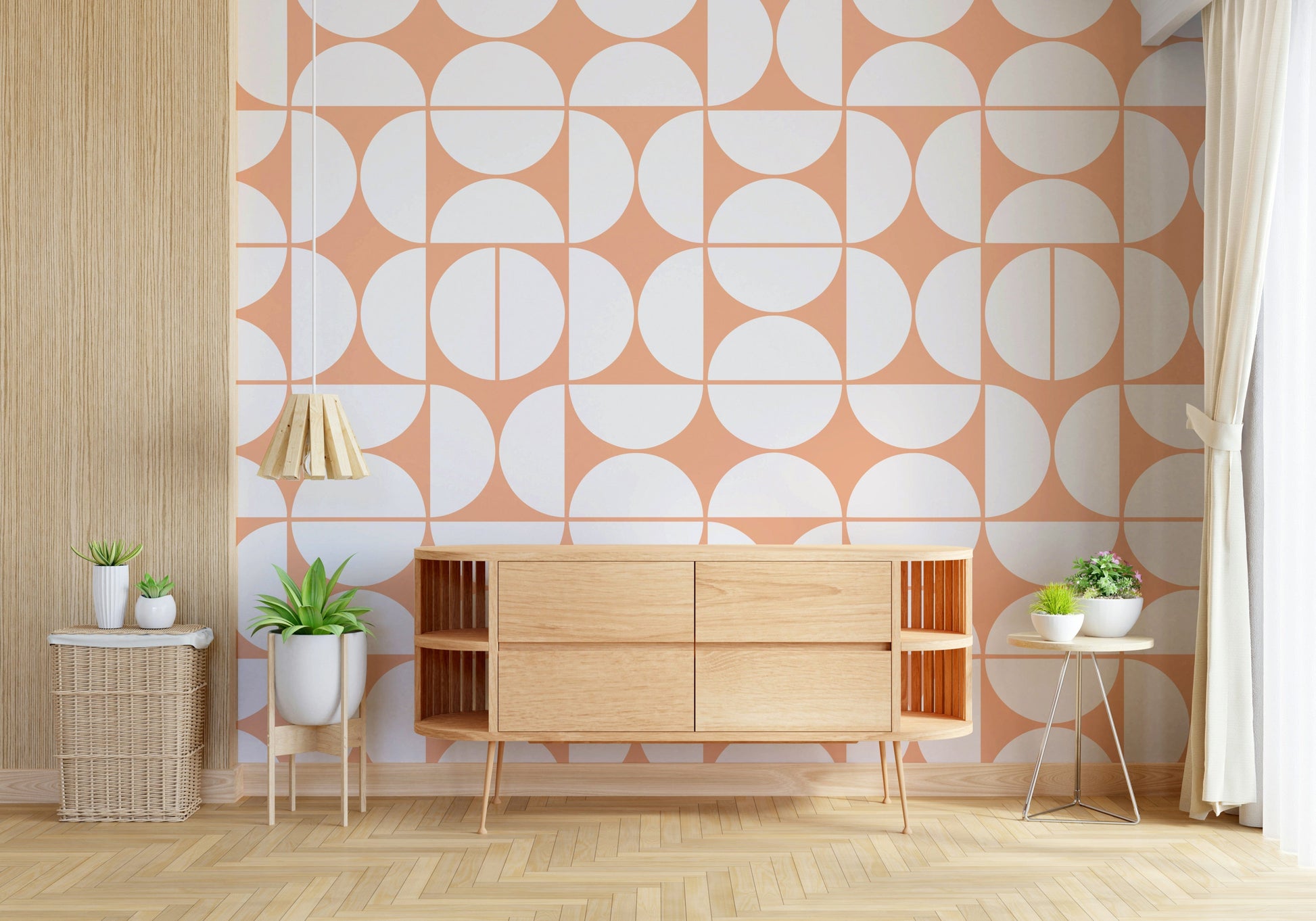 A serene flowing design wall mural for your decor.