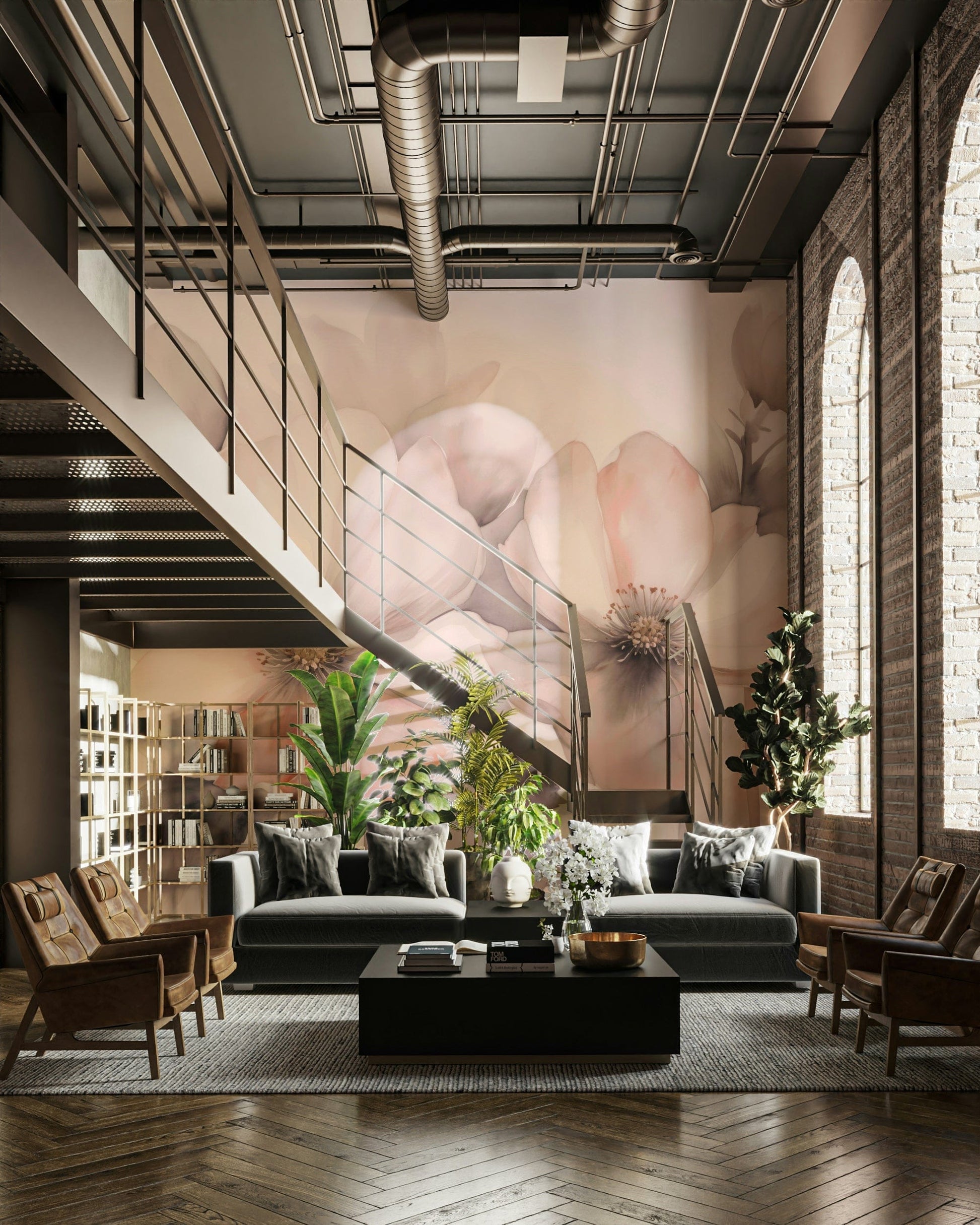 The lighting seems soft and gentle, as if from a quiet morning.
