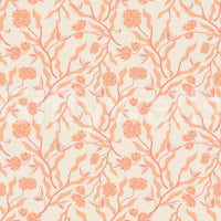 Artistic garden wallpaper with blooming florals

