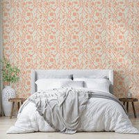 Reverie-inspired flower wallpaper in pastel palette

