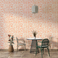 Elegant floral wallpaper with soft artistic brushwork

