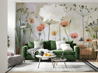 A classic floral wallpaper for walls.


