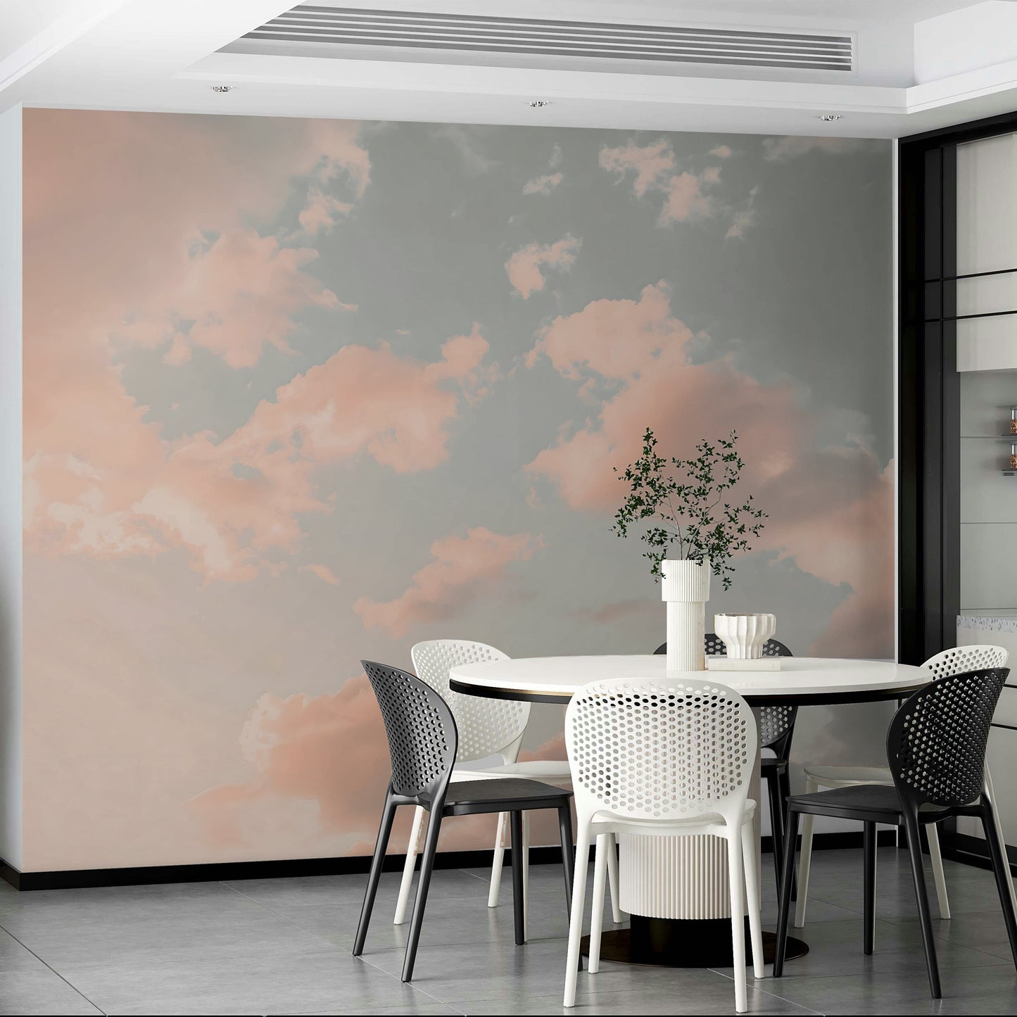 View of friendly shapes and a playful pattern

