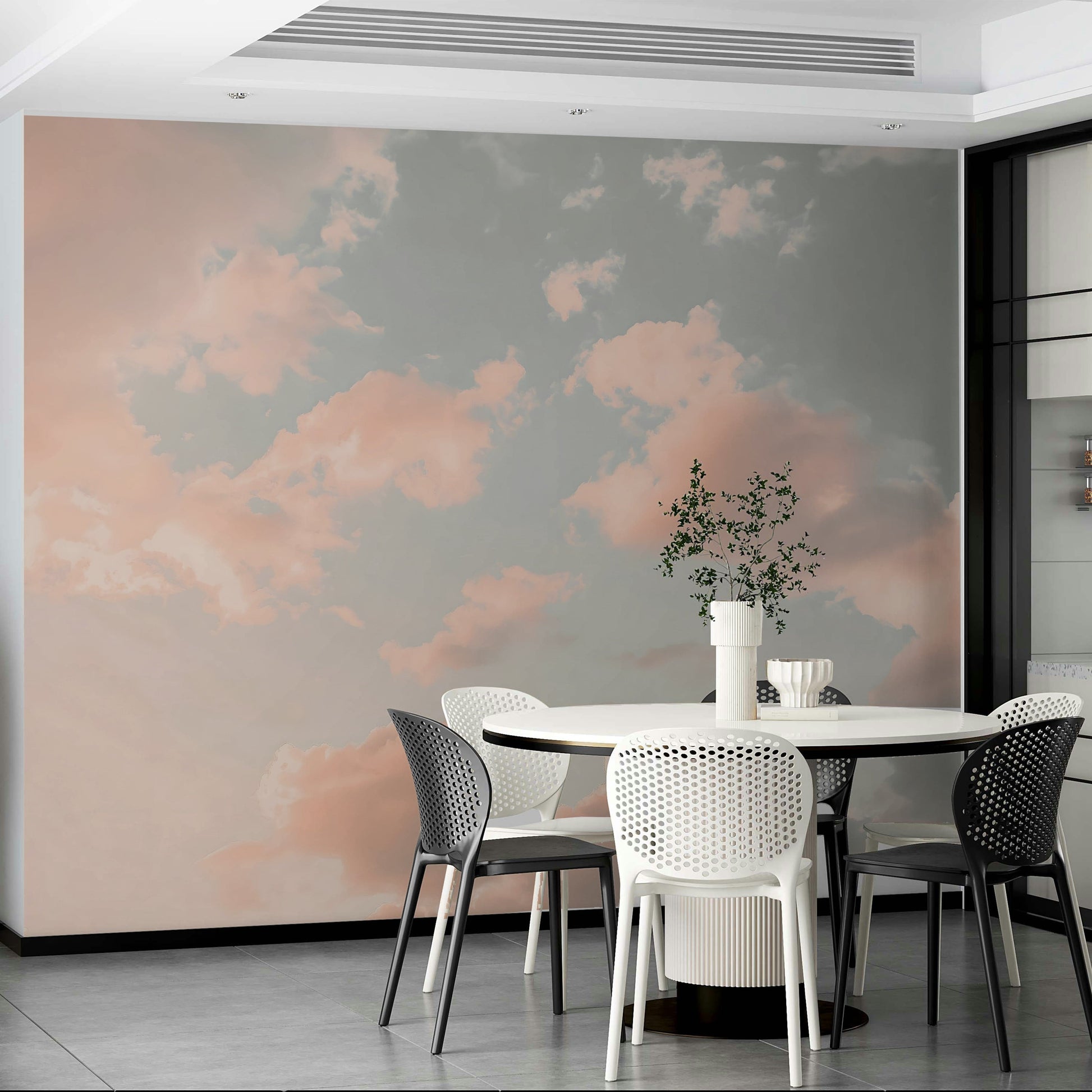 View of friendly shapes and a playful pattern

