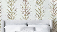 simple pearl palm leaves wallpaper

