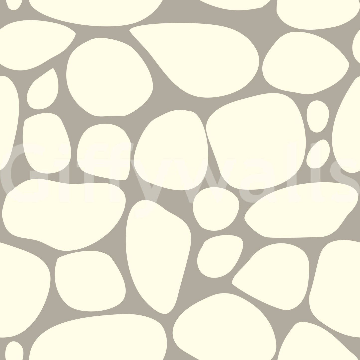 Soft organic wallpaper in beige and taupe
