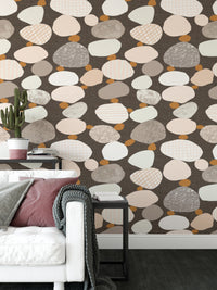 Stylish wallpaper with subtle pebbled texture