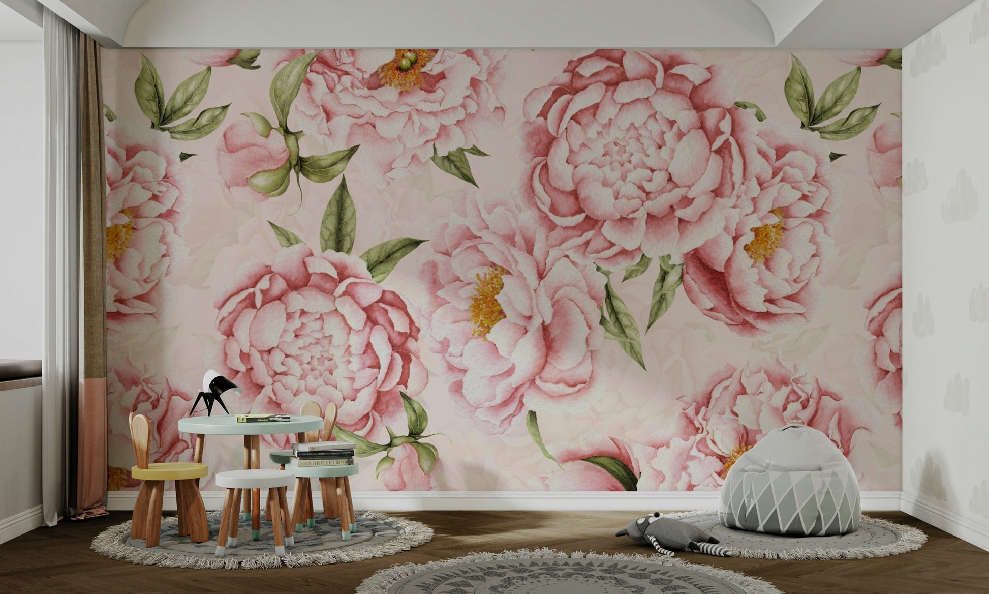 A seamless pattern for a bedroom or living room.

