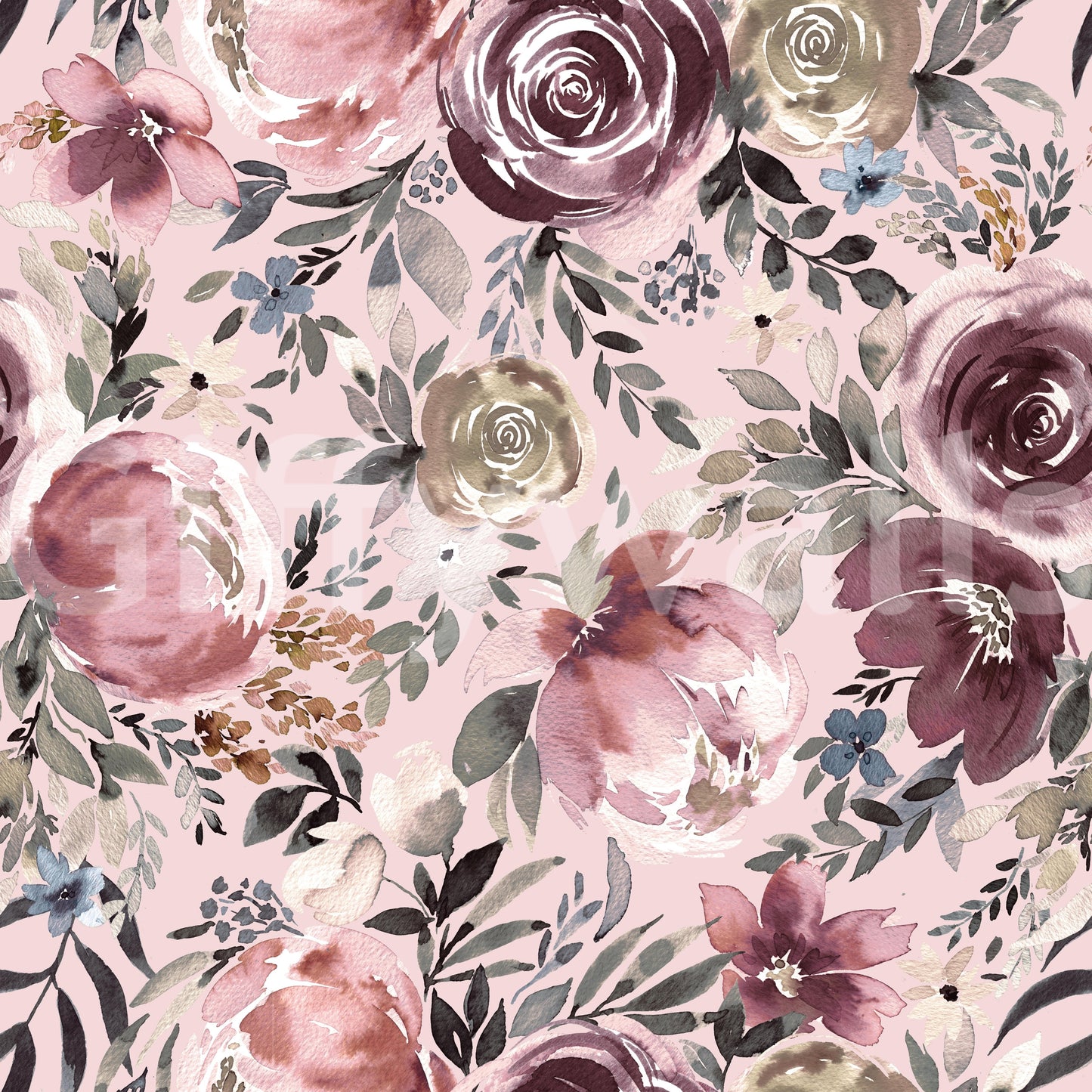 Peonies Pastel Rose  Wallpaper⁠