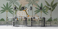 Pichwai Sacred Cow night mural wallpaper
