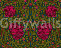 Vintage floral wallpaper for interiors

